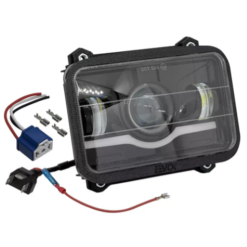 Faro Fanale Anteriore Iron Led Evok per Piaggio Ape 50 TM P Monofaro