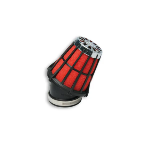 Filtro aria RED FILTER MALOSSI E5 Ø 52, l. 119mm, 30°, per carburatori PHM 38/41