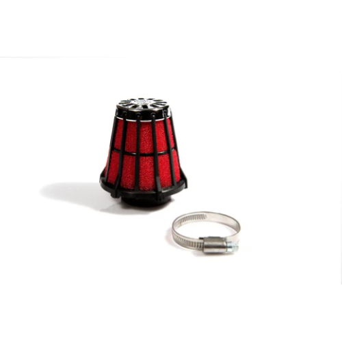 Filtro aria RED FILTER MALOSSI E5 Ø 55, l. 90mm, dritto, per carburatori MIKUNI