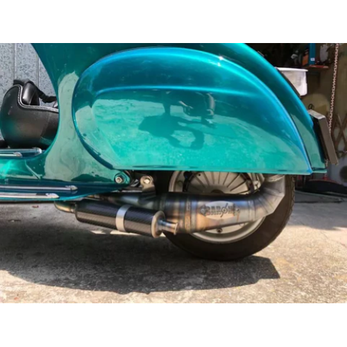 Marmitta Barone Racing per collettore Proma per vespa 50 75 90 102