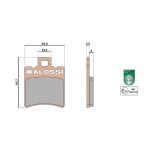Pastiglie freno MALOSSI MHR SINTERIZZATE per pinza SIP - S10