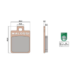 Pastiglie freno MALOSSI MHR sinterizzate per pinza ZIP SP - S14