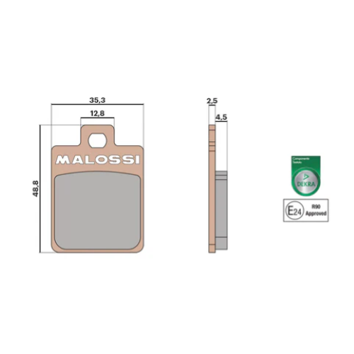 Pastiglie freno MALOSSI MHR sinterizzate per pinza ZIP SP - S14