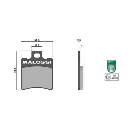 Pastiglie freno MALOSSI per pinza SIP - S10