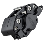 Pinza freno SIP 2 pistoncini Ø 31,5 mm, nero opaco, Vespa PX '98, MY, '11, kit GRIMECA