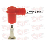 Pipetta cavo candela rosso