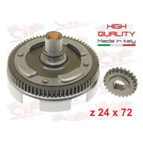 Rapporti 24-72 CIF per Vespa 50, 90, 125 ET3 Primavera, PK