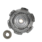Rapporti 24-72 denti dritti EVOK Iron Clutch MULTISPRING con cestello rdp in alluminio e parastrappi rinforzato per Vespa 50, 90, 125 ET3 Primavera, PK