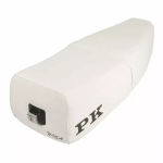 SELLA BIPOSTO NISA VESPA PK S XL  BIANCA IN POLIURETANO PRESAGOMATO - 0684B