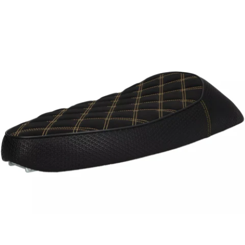 Sella NISA Golden Girl per Vespa PX, GT, Sprint - Nero e oro