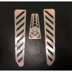 Set pedane in acciaio inox "Mod. A" BOLLA ELABORAZIONI per Vespa Smallframe