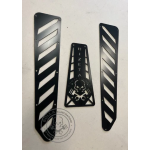 Set pedane in acciaio inox BOLLA ELABORAZIONI per Vespa PX NERE