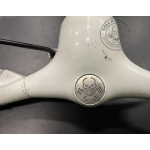 Tappo foro contachilometri con teschio per Vespa 50 N-L-R in acciaio inox completo di staffa per il montaggio