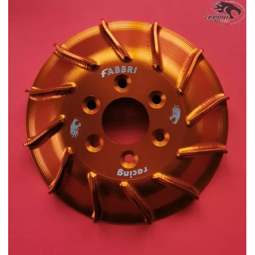 Ventola FABBRI RACING accensione SIP alluminio cnc anodizzata ARANCIONE 270G