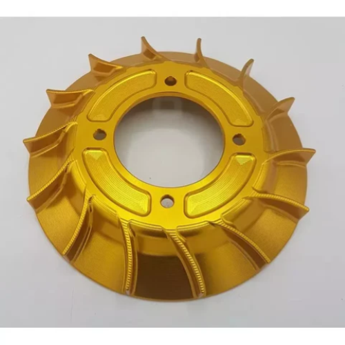 Ventola Per Accensione elettronica Vespa VMC In Cnc 14 Alette - ORO
