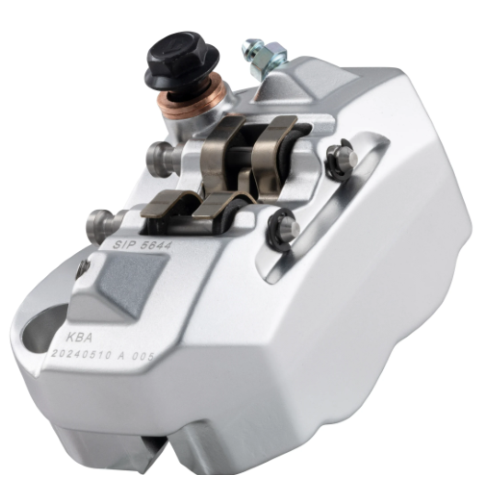 Pinza freno radiale SIP PERFORMANCE, 4 pistoncini, argento/nero