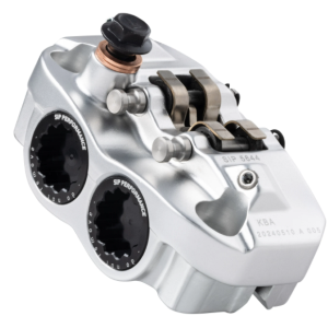 Pinza freno radiale SIP PERFORMANCE, 4 pistoncini, argento/nero
