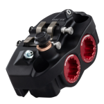 Pinza freno NERO/ROSSO SIP RADIALE 20mm con supporto pinza freno anteriore radiale 82mm anteriore per Vespa 50 Special L N R 90 125 primavera et3 PK