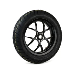 Ruota posteriore completa -BGM PRO SPORT 13 pollici- DUNLOP ScootSmart 2 130/70-13 - Vespa GTS, GTS Super, GTV, Sei Giorni, GT 60, GT, GT L 125-310cc - nero lucido