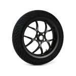 Ruota completa -BGM PRO SPORT 13 pollici- MICHELIN City Grip 2 140/60-13 - Vespa GTS, GTS Super, GTV, Sei Giorni, GT 60, GT, GT L 125-310cc - nero opaco
